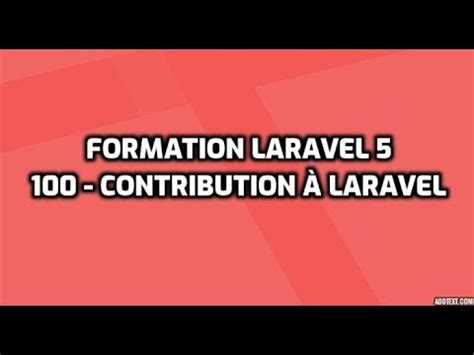 Learn Formation Laravel Premi Re Contribution Laravel Mind Luster