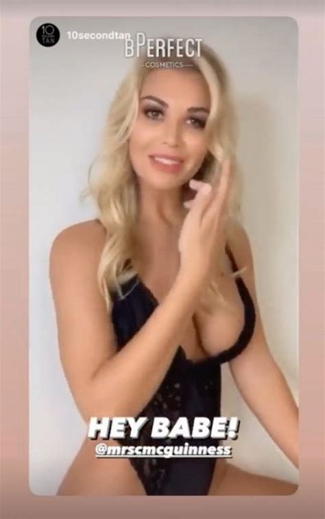 Christine McGuinness Flashes Cleavage In Sheer Lingerie For Eye Popping