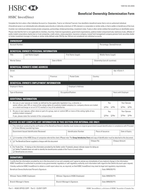 Fillable Online Hsbc Business Information Declaration Form Fill Online Fax Email Print