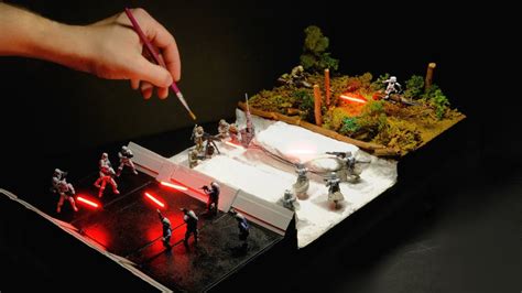 A Single Star Wars Diorama Includes Scenes From Episodes Iv V And Vi