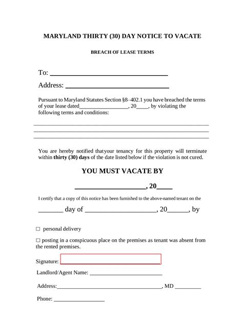 Notice To Vacate Letter Template Collection Letter Template Collection