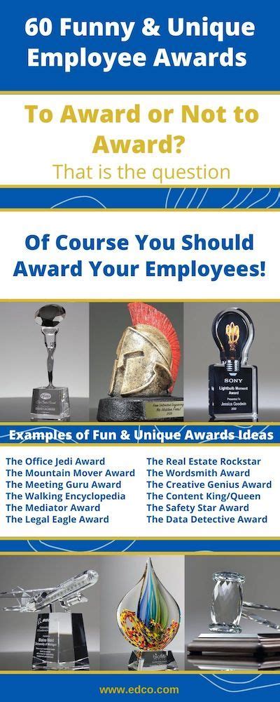 60 Funny and Unique Employee Awards Ideas in 2024 | Employee awards ...