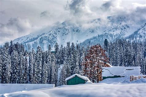 HD wallpaper: happy snow fall, kashmir, murree, pakistan, snowfall in ...