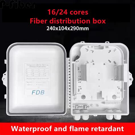 Fiber Distribution Box 16 24 Cores Abs 240x290x104mm FDB Foreign Trade