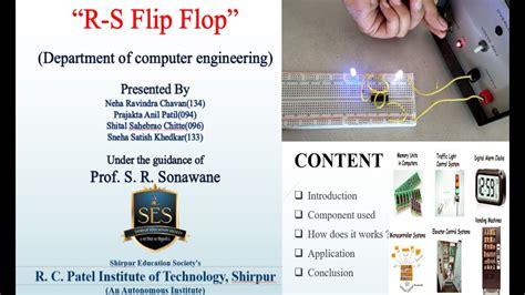 Rs Flip Flops Breadboard Implementation Components Working And Real World Applications Rs