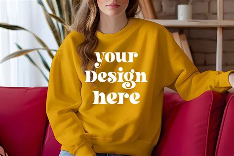 Boho Gildan Gold Mockup Graphic By Mockupstore Creative Fabrica