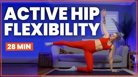 Active Hip Flexibility Minute Yoga Class Youtube