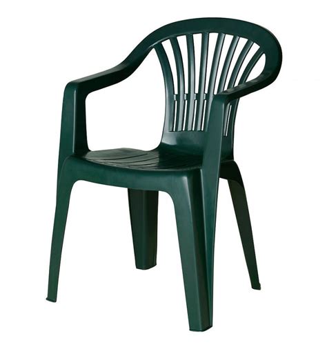 Silla Plastico Verde Apilable De Suinplas