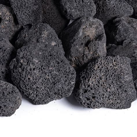 Fire Pit Essentials 0.25 cu. ft. 10 lbs. 1 in. to 3 in. Black Lava Rock-01-0649 - The Home Depot