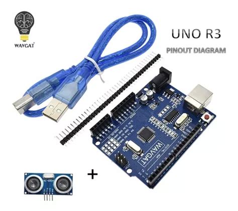 Arduino Uno Wavgat R3 Atmega 328p Sensor Ultrasonico Parcelamento