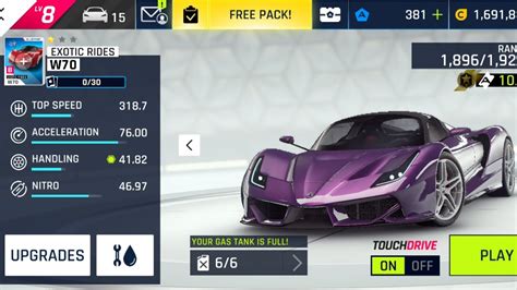 Car Hunt GTE EXOTIC RIDES W70 Asphalt 9 YouTube