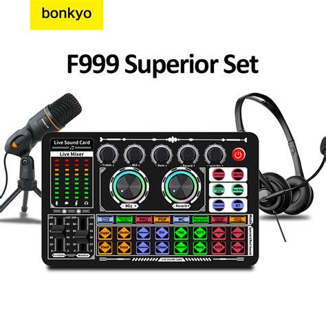 Jual Bonkyo F Sound Card Mixser Mini Audio Soundcard Plus Mik Paket