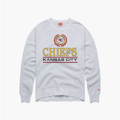 Kansas City Chiefs Crest Crewneck Retro Kc Chiefs Sweatshirt Homage