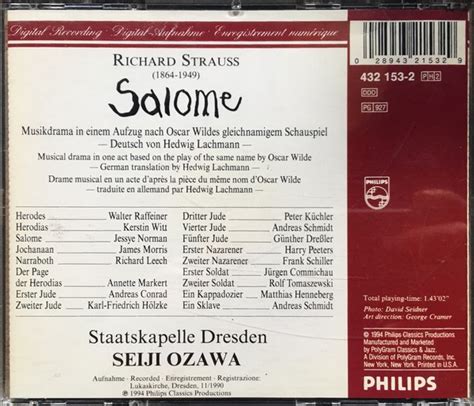 Release Salome By Richard Strauss Jessye Norman Morris Witt