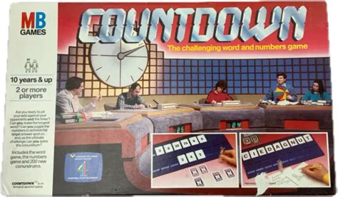 Countdown Board Game Vintage Complete Word Numbers Game By