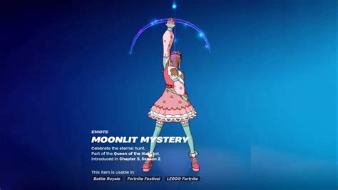 Fortnite Moonlit Mystery Emote Speed Up 1 Hour Dance Youtube