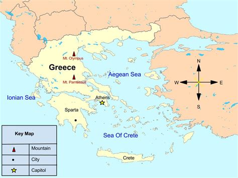 Map Of Greece Aphrodite