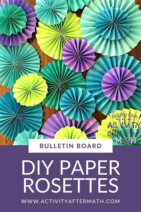 Easy Tutorial On Making Diy Paper Rosettes — Activity After Math