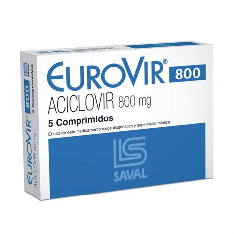 Eurovir 800 Mg Caja X 5 Comp Farmatotal