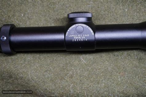 Leupold Vx X Mm Rimfire Efr A O Mint