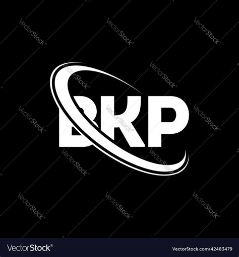 Bkp Logo Letter Design Royalty Free Vector Image