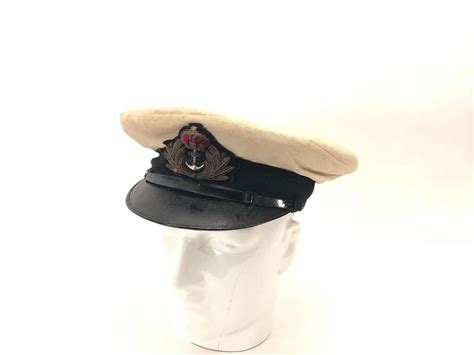 Ww Royal Navy Officers Cap By Gieves London