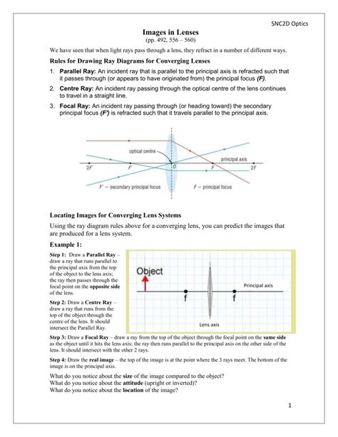 bdrawing ray diagrams