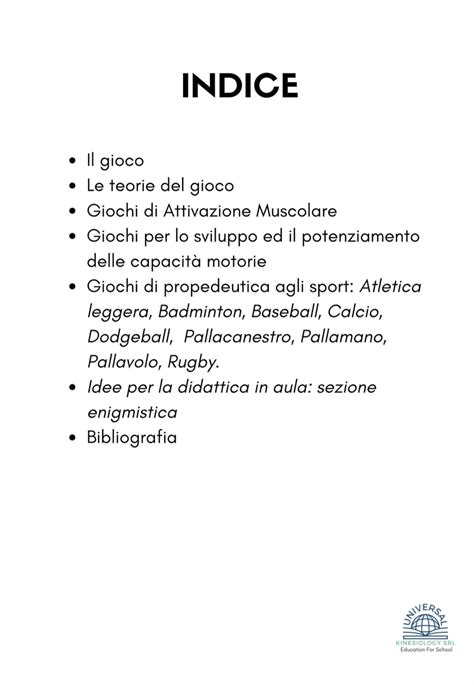 Libro Giochi Di Educazione Motoria Shop Universal Kinesiology