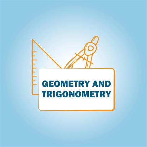 Kreative Geometrische Form Mit Geometrie Und Trigonometrie Premium Vektor