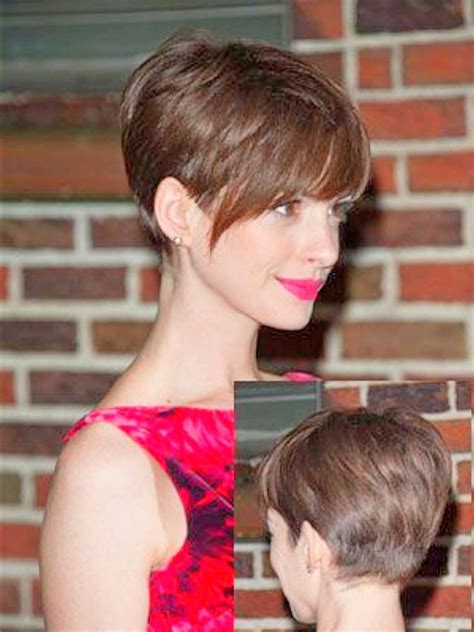 Anne Hathaway With Pixie Haircut Best Anne Hathaway Short