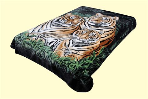 Imported Blankets Solaron King Mink Blankets Solaron King Tigers