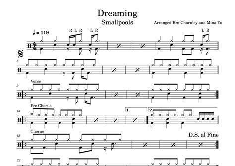 Dreaming Arr Ben Charnley Mina Yu By Joseph Intile Sheet Music For Drums At Sheet Music Direct