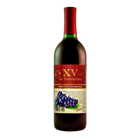 Tinto Seco Tradicional Vinícola Xv De Novembro