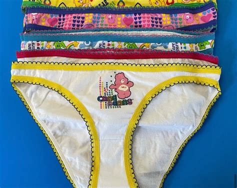 S Care Bears Womens Bikini Underwear Set Size Small Vintage Care