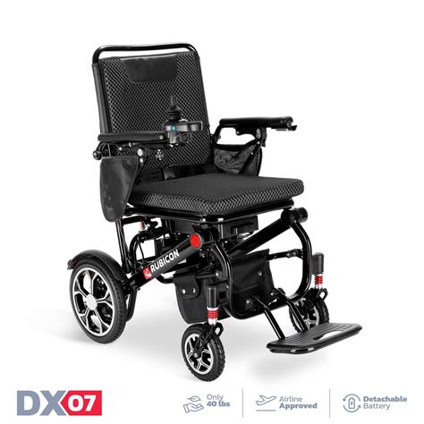 Rubicon Dx07 Ultra Lightweight Foldable Electric Power Wheelchair W