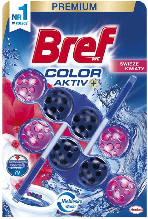 BREF Color Aktiv Świeże kwiaty 2x50g Kostka do WC niskie ceny i