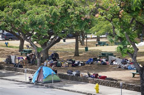 Homeless Tents Old Stadium Park Honolulu Civil Beat