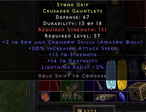 2 Bow 20 Ias 13 Str 14 Dex Gloves Topic D2jsp