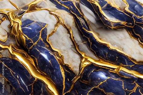 Blue Marble And Gold Luxury Elegant Rock Backdrop Turquoise Modern