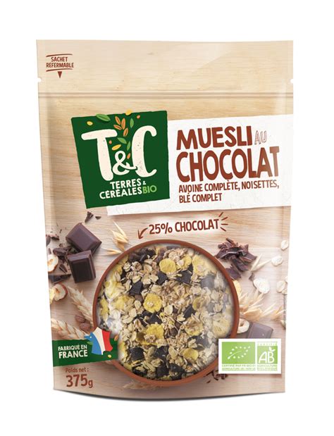 Terres Et C R Ales Muesli Chocolat Bio En Promo