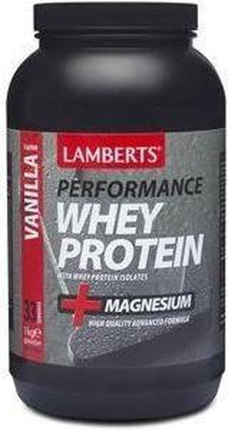 Lamberts Whey Protein Vanilla 1000 grammes Shake protéiné bol