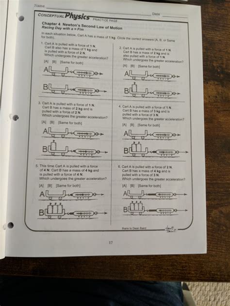 Solved Name Physics Date Conceptual Practice Page Chapter Chegg