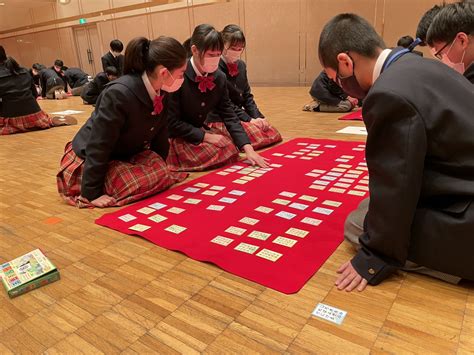 百人一首大会を行いました｜学校行事のお知らせ｜福井中学校