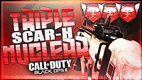 BO2 TRIPLE NUCLEAR On SLUMS W SCAR H Black Ops 2 Triple Nuclear