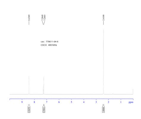 5 BROMO 2 CHLORO 4 PICOLINE 778611 64 6 1H NMR