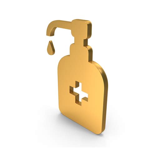 Gold Hand Sanitizer Bottle Symbol Png Images And Psds For Download