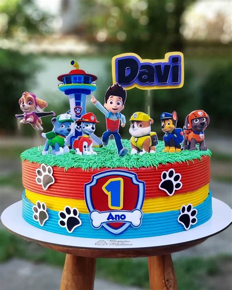 Bolo Patrulha Canina Sugest Es Para Alegrar A Sua Festa Paw Patrol