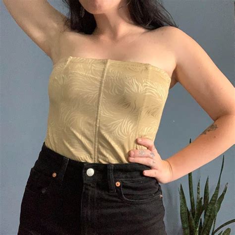 Nude Strapless Corset Top Gem