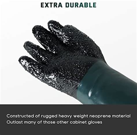 Atpeam Rubber Sandblasting Sandblaster Gloves 236 Heavy Duty Rubber