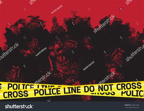 Crime Scene Danger Tapes Illustration Stock Vector Royalty Free 226951669